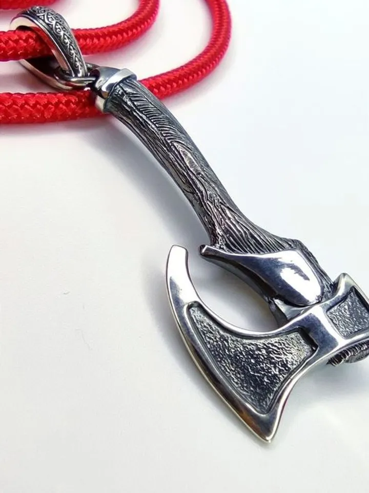 Silver Pendant Axe
