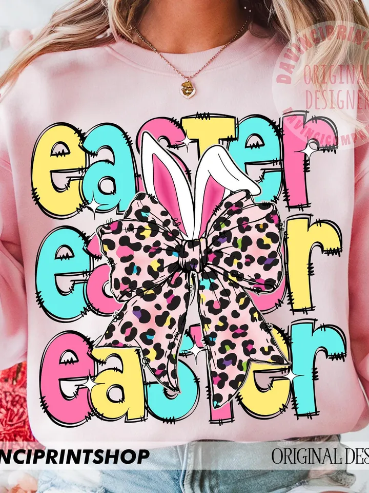 Easter png, Easter Bunny Coquette Png, Happy Easter png, Easter Coquette Png, Bunny Ears png, Easter Shirt png, Easter Bunny png, Girl png
