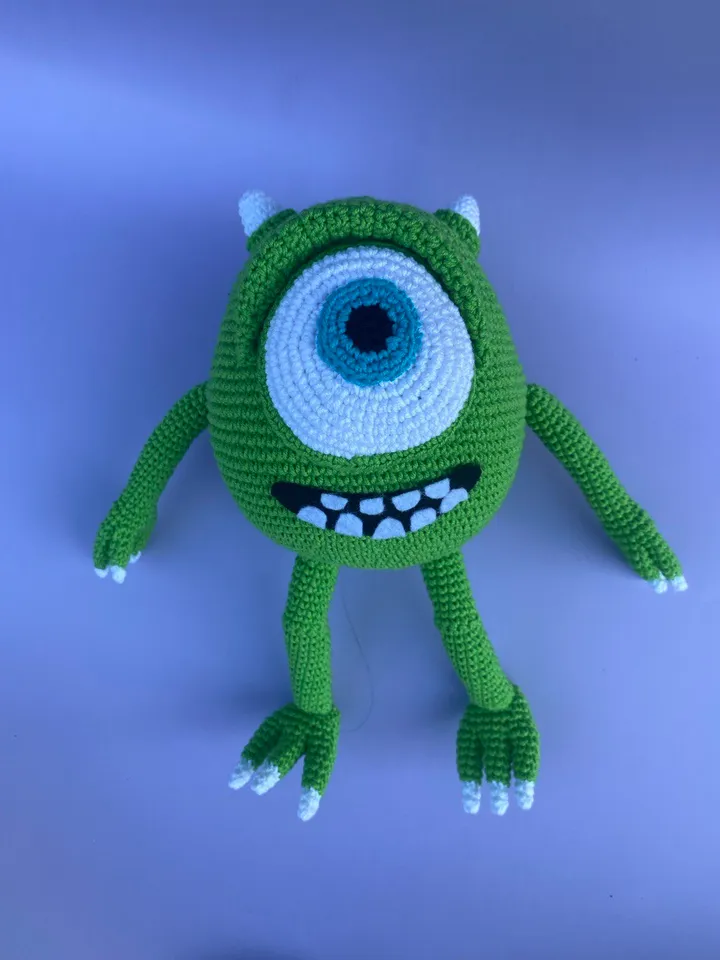 Mike Wazowski amigurumi crochet pattern