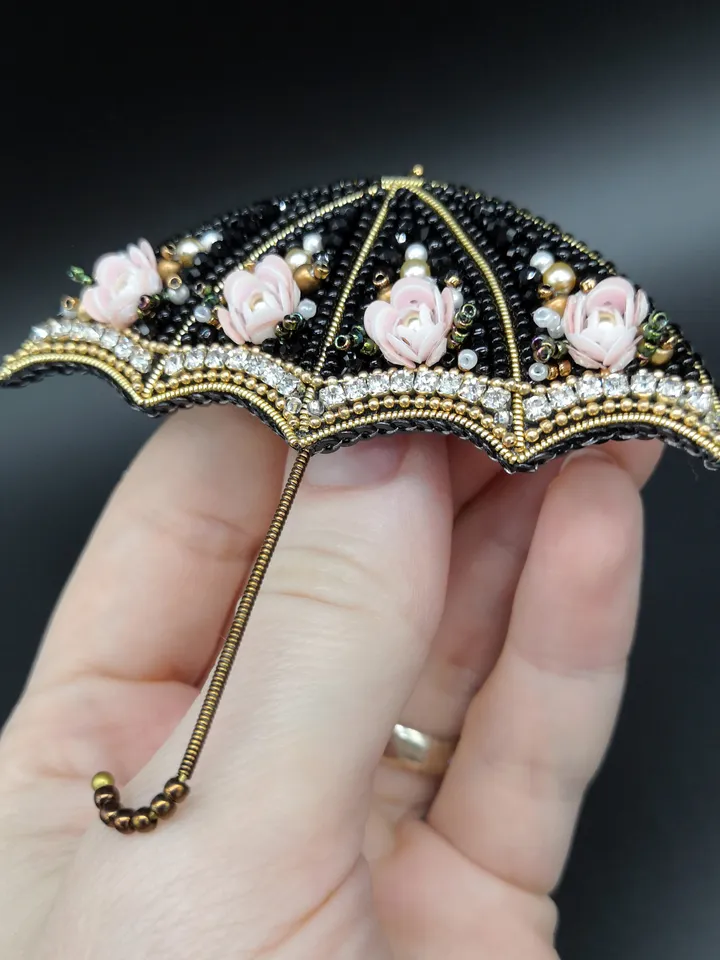 Umbrella Brooch