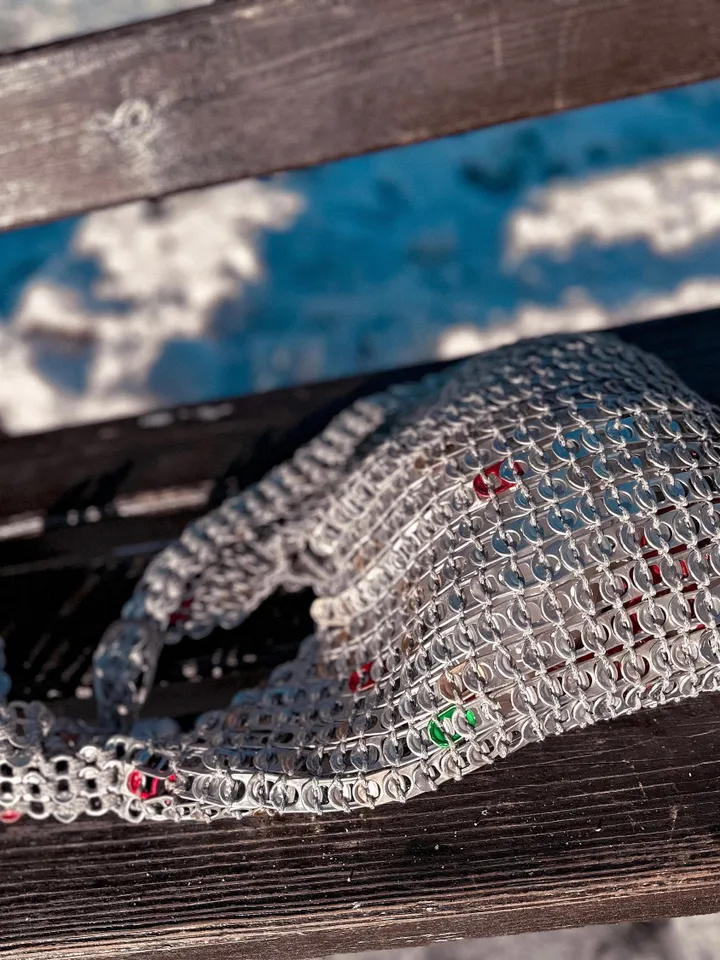 Crochet pattern pop tabs soda bag PDF digital instant download, video tutorial, aluminium pull tabs, beer tabs