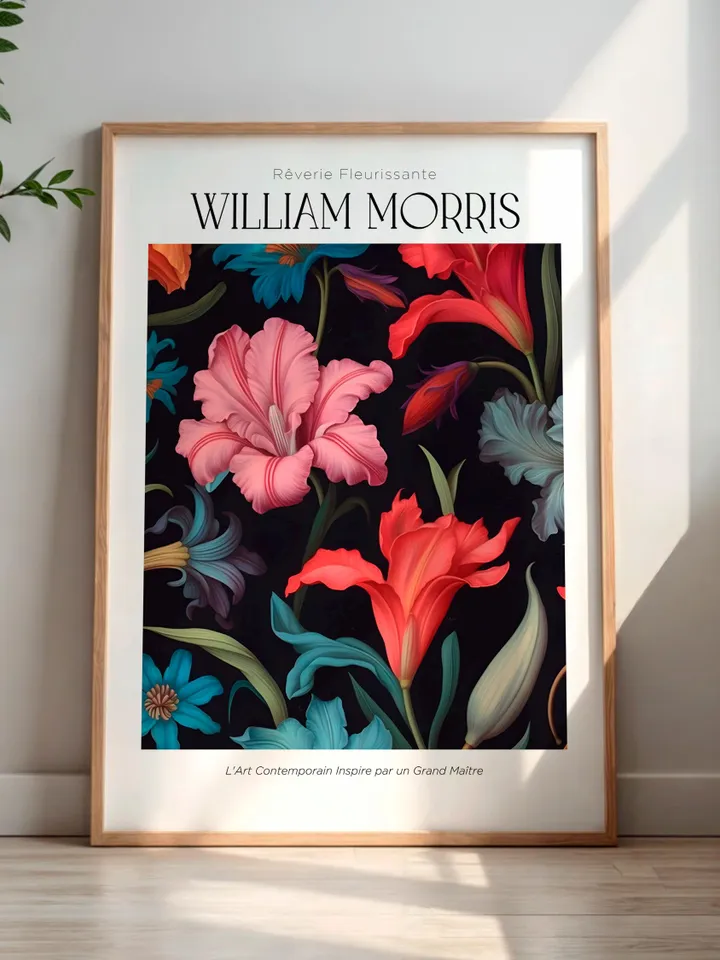 William Morris Wall Art, Vintage Botanical Print, Floral Poster Arts Decor, Digital Download, William Morris Print Digital Download AA8