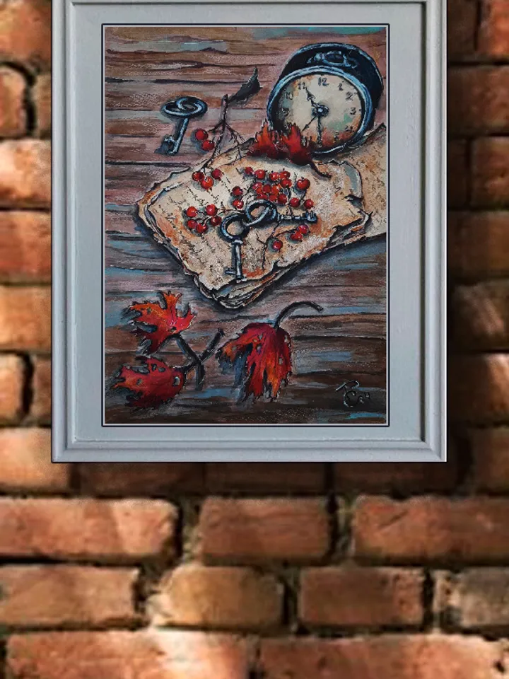 Watercolor still life Old letters 21x30 cm (8.3 х 11,7 inches)