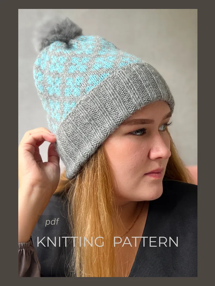 Knitting hat pattern/ Digital download