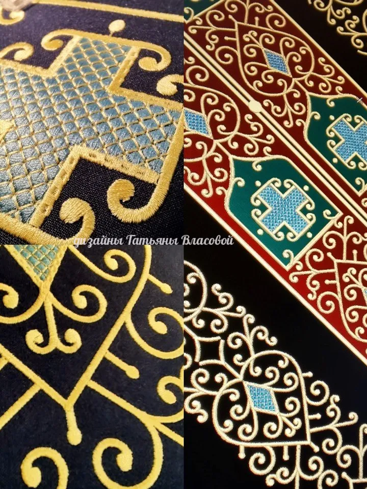 "Uzorye" is a set of designs for machine embroidery
