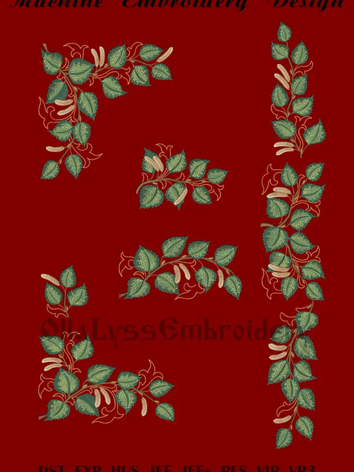 Birch Tree Branches set of embroidery designs