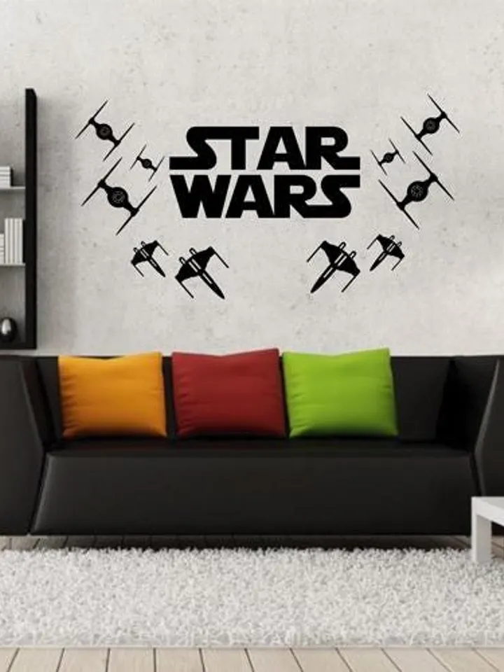 Star wars Sign Wall Decal x wings fighters Sticker ik2193