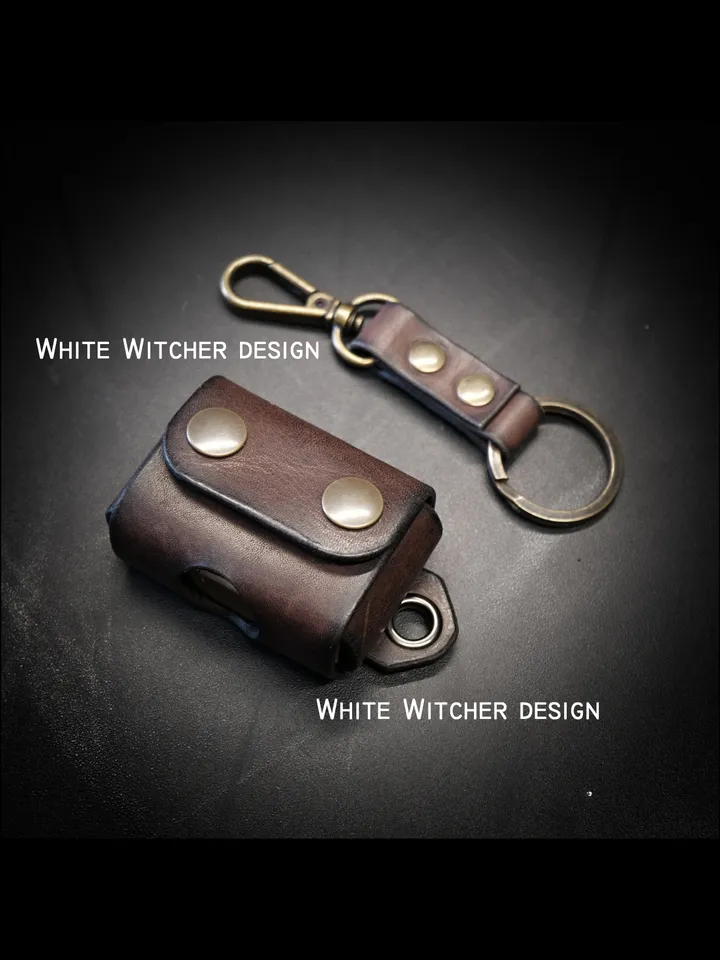 Leather pattern to make keychain - case for Zippo. V5