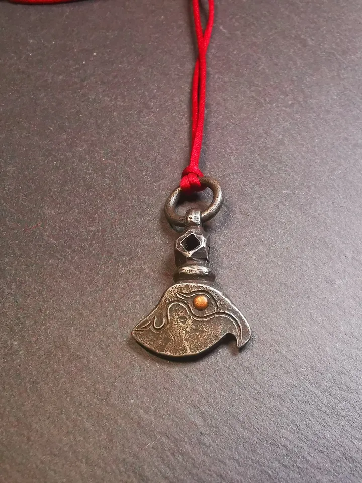Gandhanra Handmade Tibetan Kartika Amulet Pendant,Kartrika(knife of the dakinis), Trantic Buddhism Ritual Implement, 1.1"