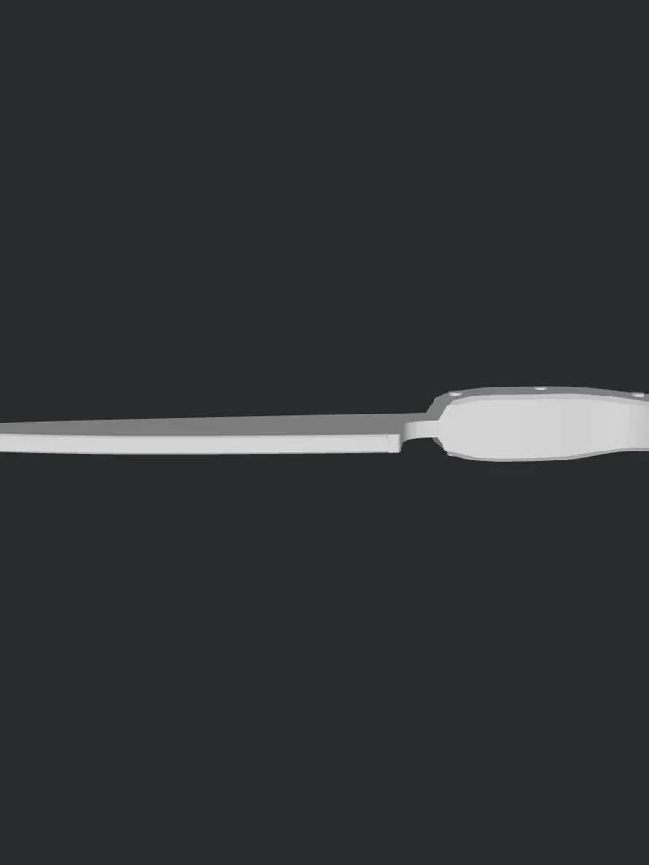3D MODEL Miniature big knife model ready to print