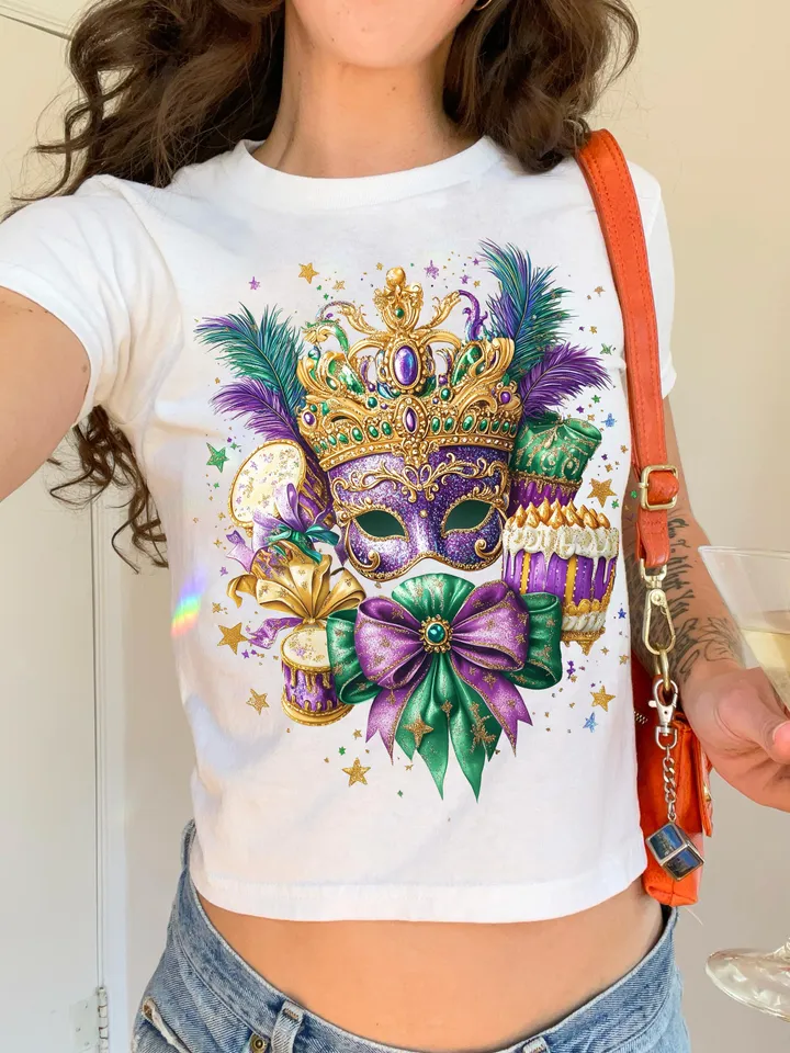 Mardi Gras Coquette PNG, Mardi Gras Png, Fleur De Lis Png, Mardi Beads Louisiana Festival Shirt Design, King Cake Png, Fat Tuesday Png