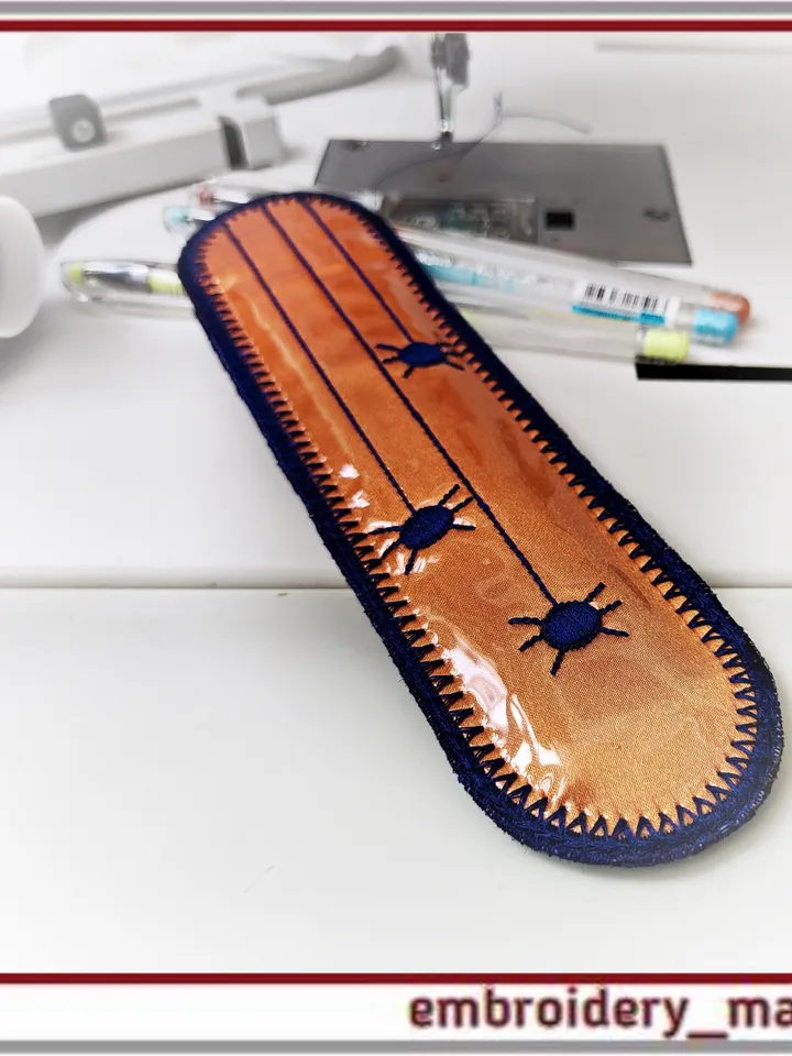 Halloween Case In the hoop for pens pencils markers Knitting Needles embroidery design ITH