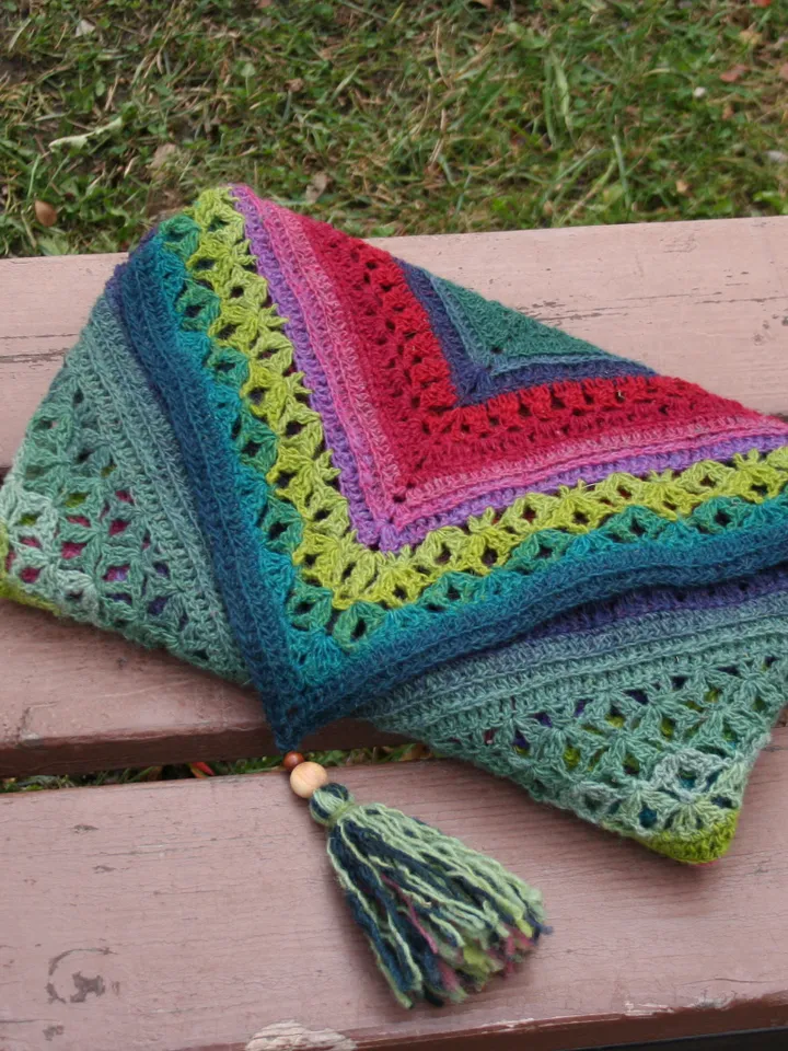 Crochet Pattern Shawl Isleen PDF