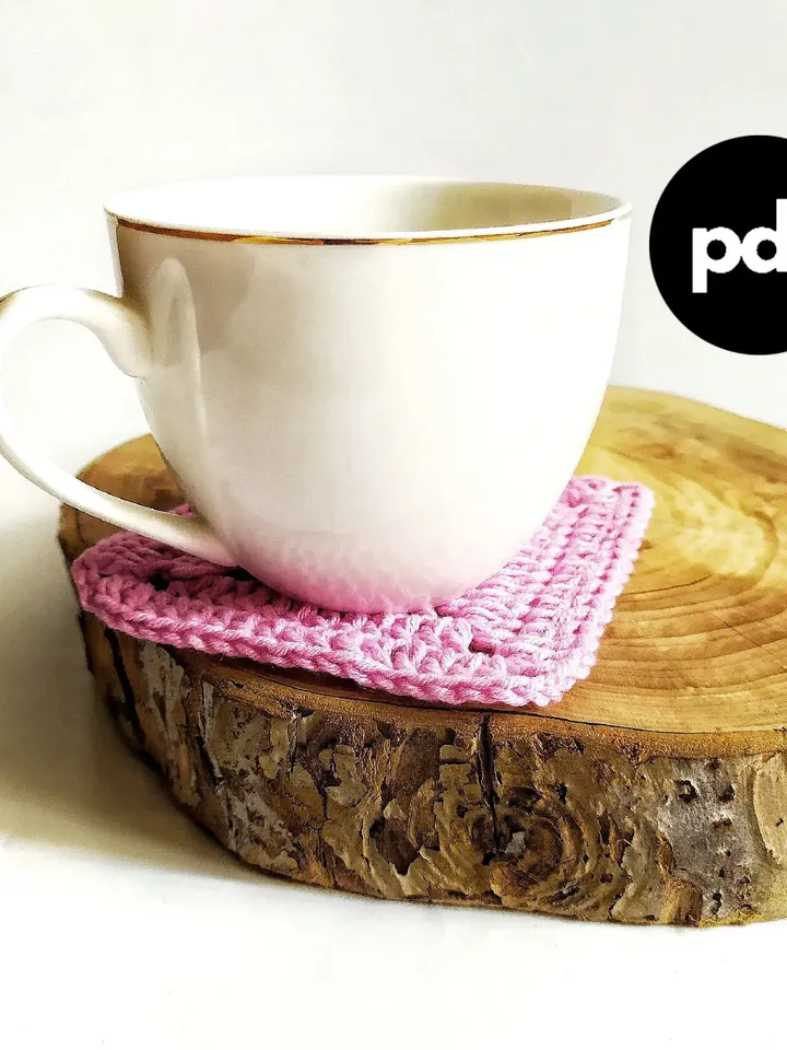 Granny’s coasters Crochet pattern pdf Mug coaster pdf digital file