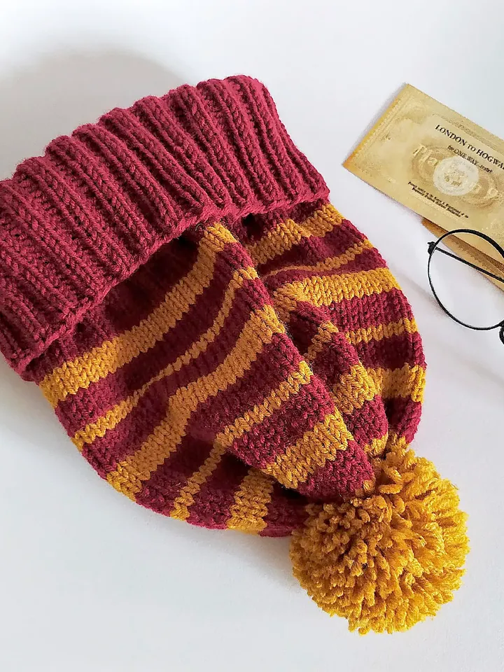 Gryffindor hat knitting pattern pdf