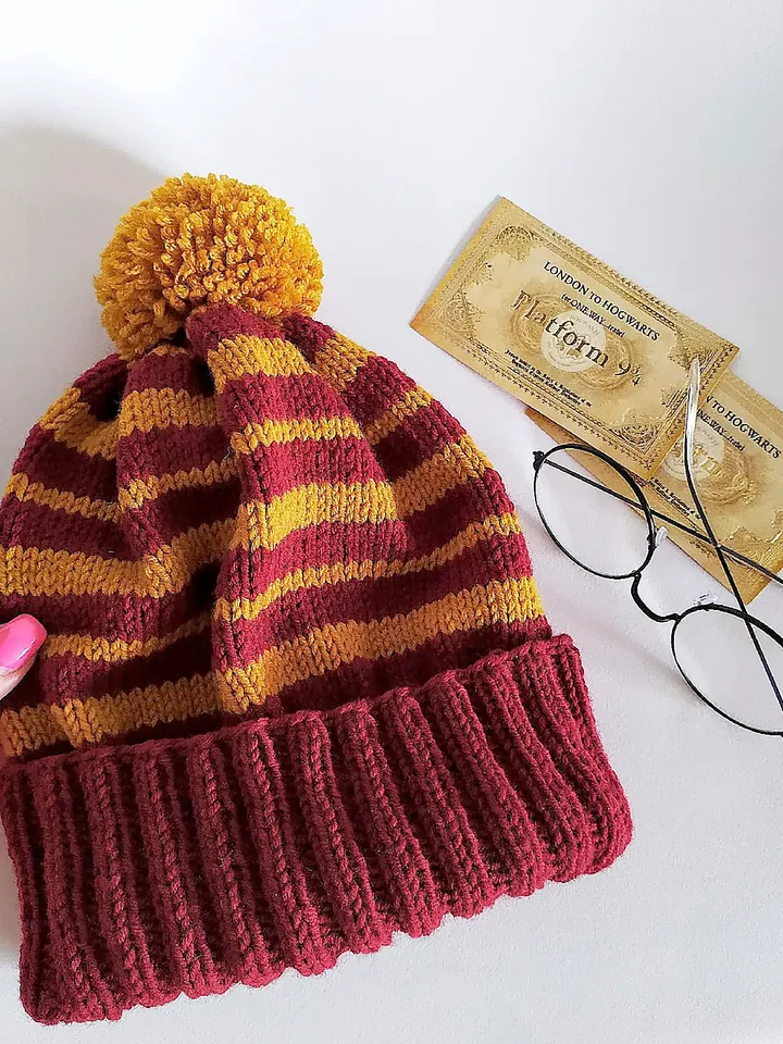 Gryffindor hat knitting pattern pdf