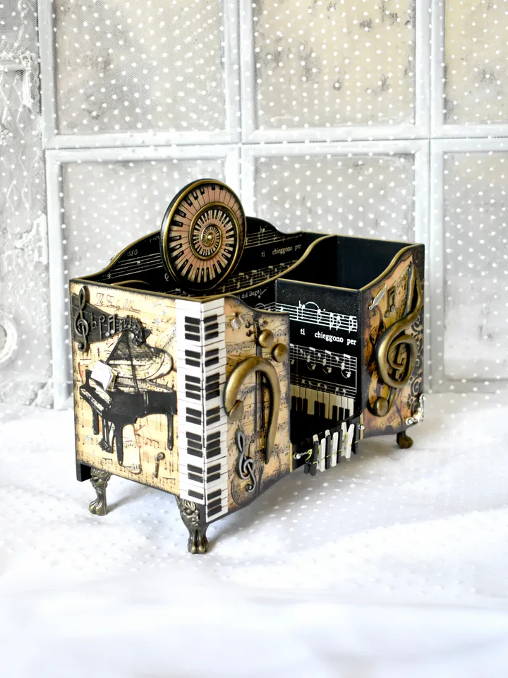 stationery stand for music lovers musicians and music teachers MUSIC