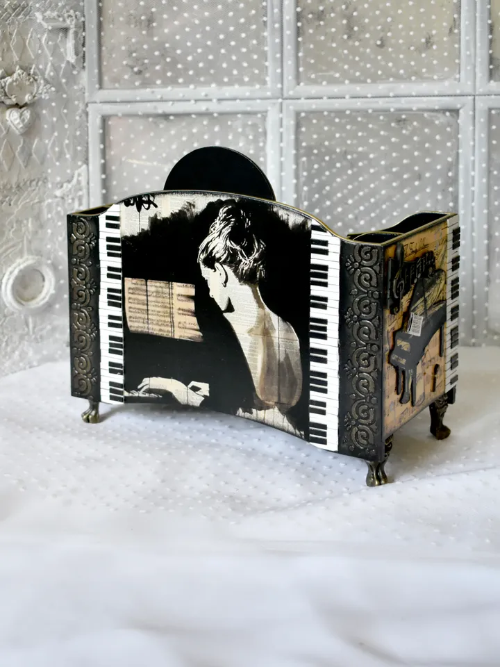 stationery stand for music lovers musicians and music teachers MUSIC