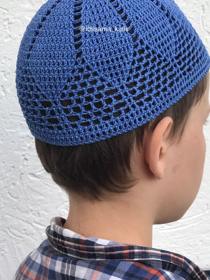 Islamic prayer cap PDF printable pattern