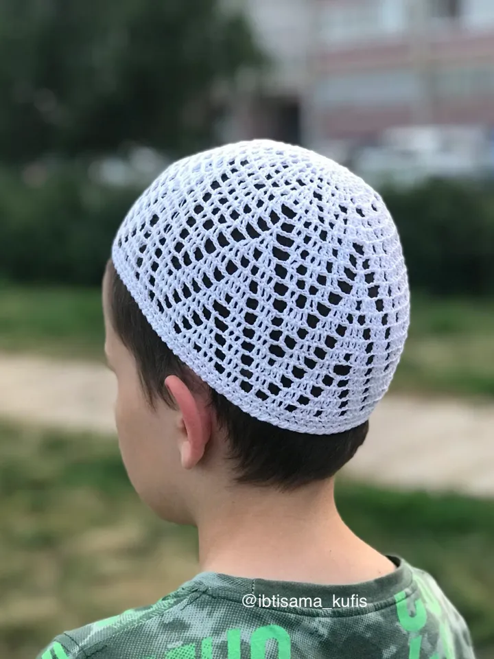 Bucket crochet hat with zigzagging design PDF printable pattern