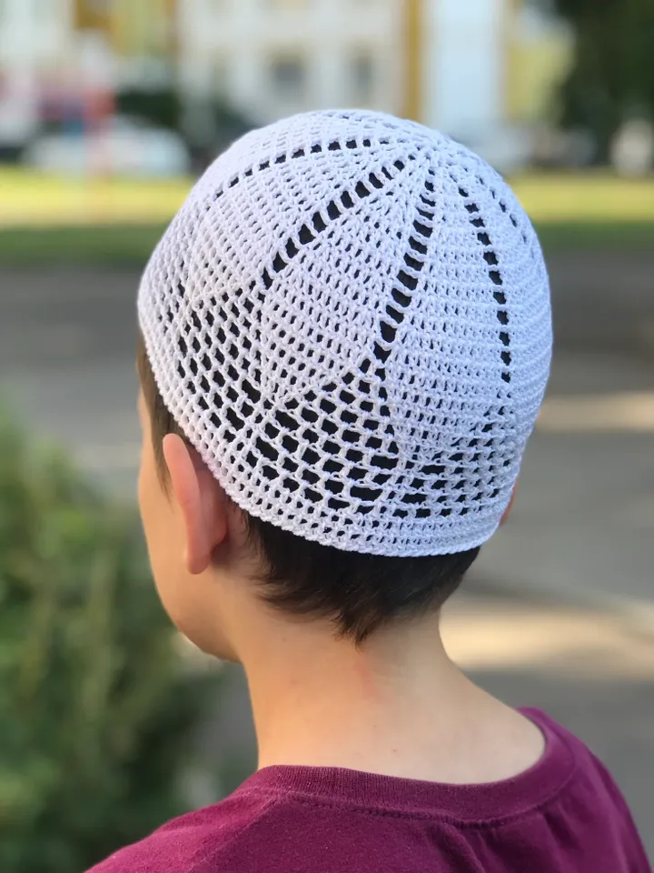 Islamic prayer cap PDF printable pattern