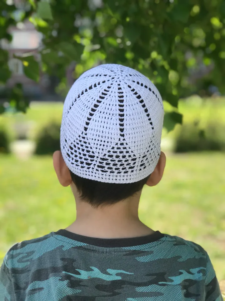 Islamic prayer cap PDF printable pattern