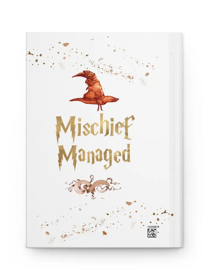 Wizarding World Hardcover Journal, Magic Notebook, Spell Book, Fantasy Diary, Gift, Magic gift Matte Journal