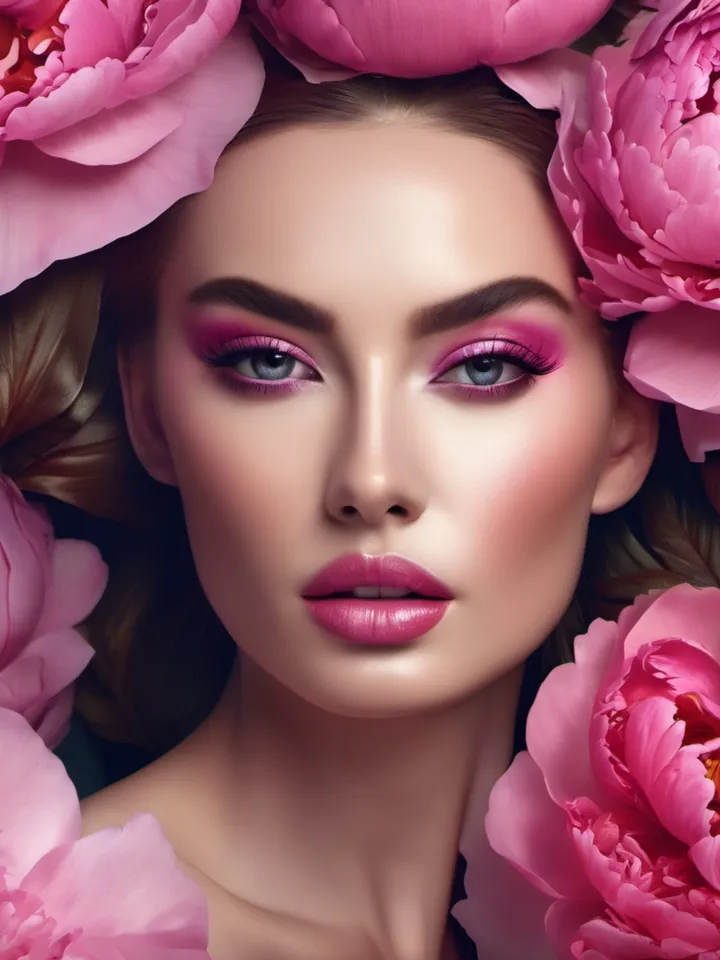 Pink Peony Flowers