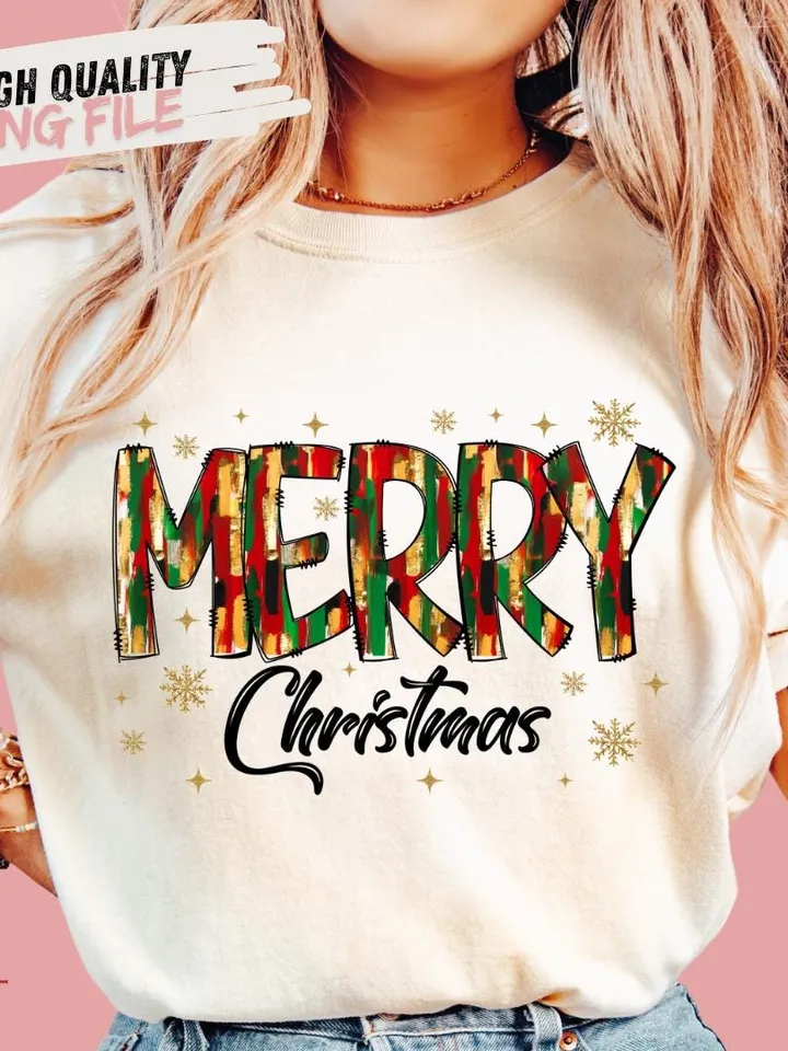Glitter Merry christmas png, merry doodles png, colorful brushstroke christmas png, glitter christmas png, christmas png, tis the season png