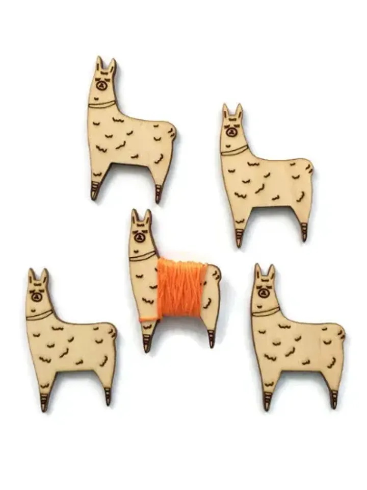 Embroidery floss holder Llama, cross stitch bobbins