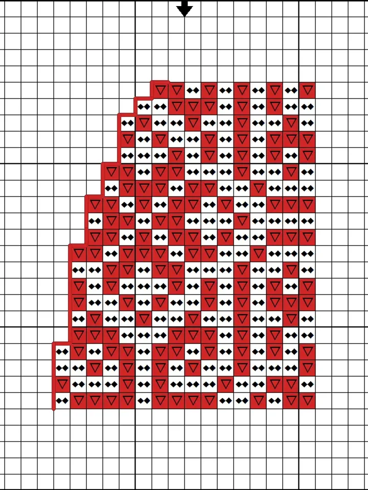 Easter egg cross stitch pattern