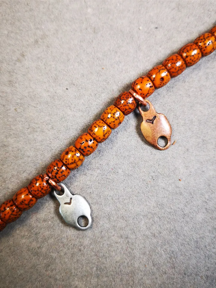 Gandhanra Handmade Mala Counter, Mala Pendant Connecting Ring, Prayer Beads Accessories,Made of Cold Iron