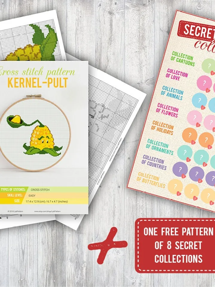 Cross stitch pattern Kernel-Pult Cross stitch pattern Plants vs Zombies PDF Format Instant Download Home decor Modern
