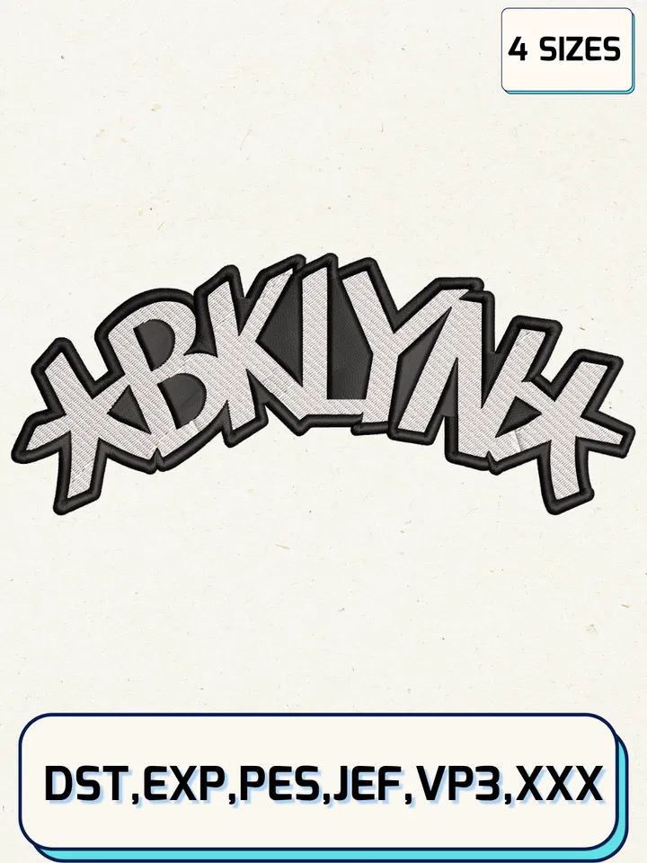 Brooklyn Nets Logos Embroidery Design Files,NBA Logos Embroidery Designs,Machine Embroidery Files,4 Sizes