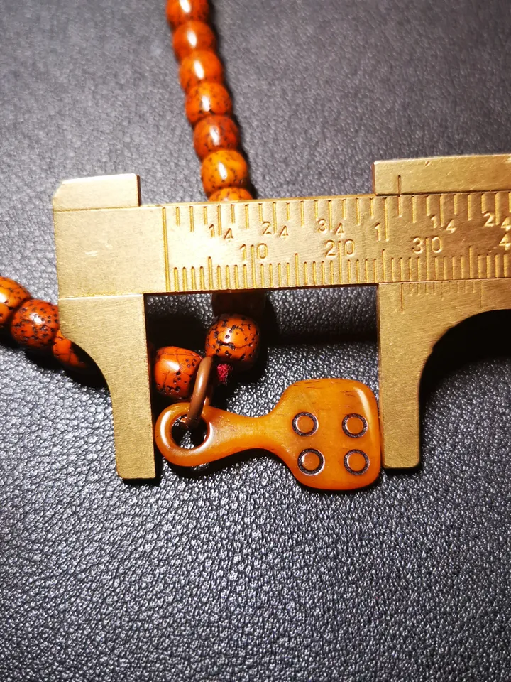 Yak Bone Carved Mantra Dot Mala Pendant,Bead Counter Clip, Prayer Bead Accessories,Gandhanra Tibetan Amulet