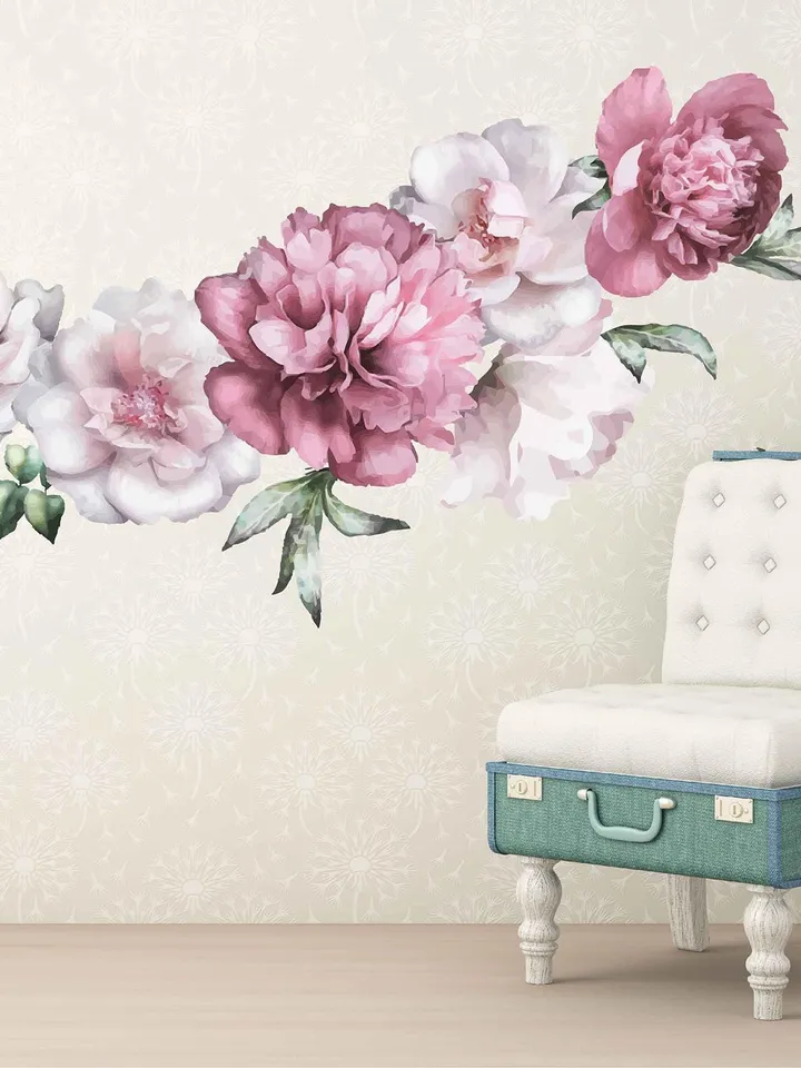 Peonies Wall Decal Flowers Stickers ik2431