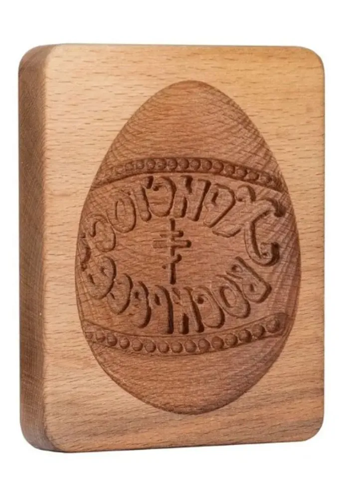 Egg Embossed cookie mold, cookie cutter, wooden mold, Wooden stamp stamp for gingerbread cookies springerle stamp