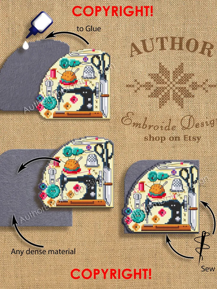 Corner bookmark cross stitch pattern PDF download Sewing cross stitch chart, Needlepoint bookmark pattern digital PDF, Sewing machine #B454