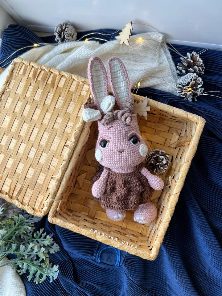 PDF Crochet Bunny-Bear Pattern, Small Toy Pattern, Amigurumi Teddy Bunny, Animal Pattern, Amigurumi bear pattern, shifter toy pattern