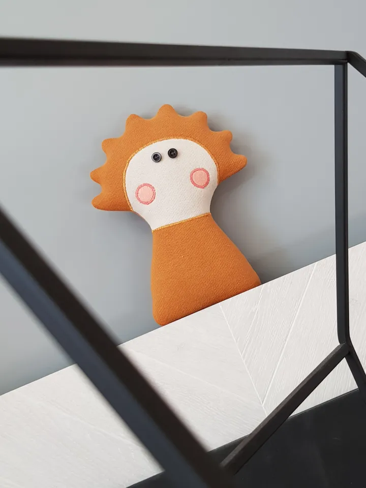Rag doll Lilu sewing pattern PDF, digital tutorial in English, mini doll sewing diy