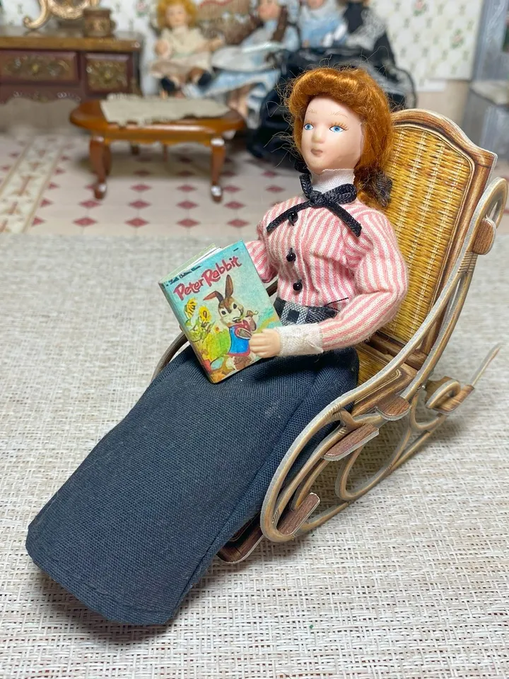 Miniature book for a doll. 1:12. Children's book for a dollhouse. Handmade.