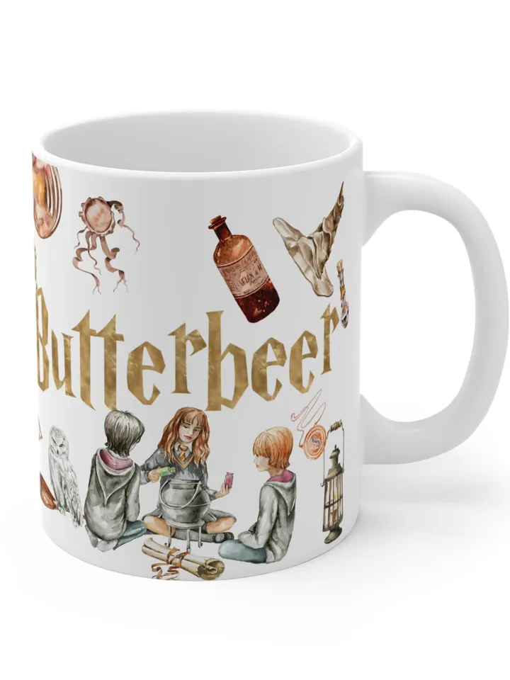 Butterbeer Mug, Wizarding World Mug, Wizard Cup, Magic School Decor, Magic Drinkware, Novelty Gift