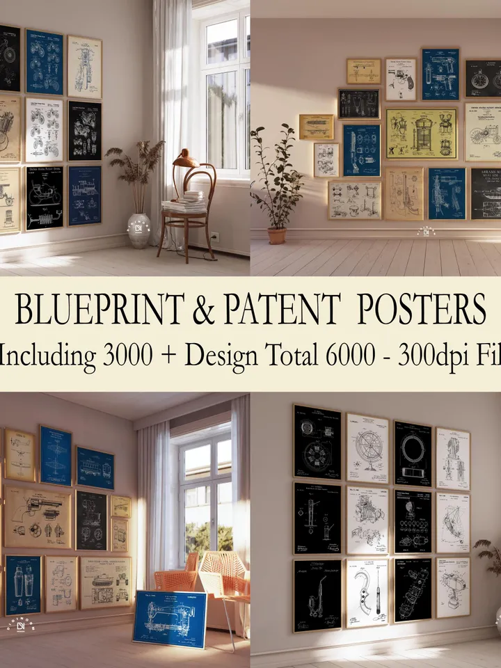 48500+ Gallery Wall Set, Mega Bundle, Bauhaus Wall Art, Boho Poster, Flower Botanical Wall Set, Fantastic poster, Matisse poster, Map Poster