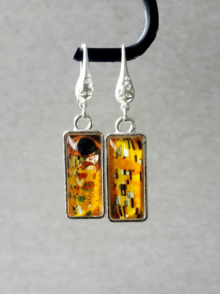 Gustav Klimt The Kiss Earrings