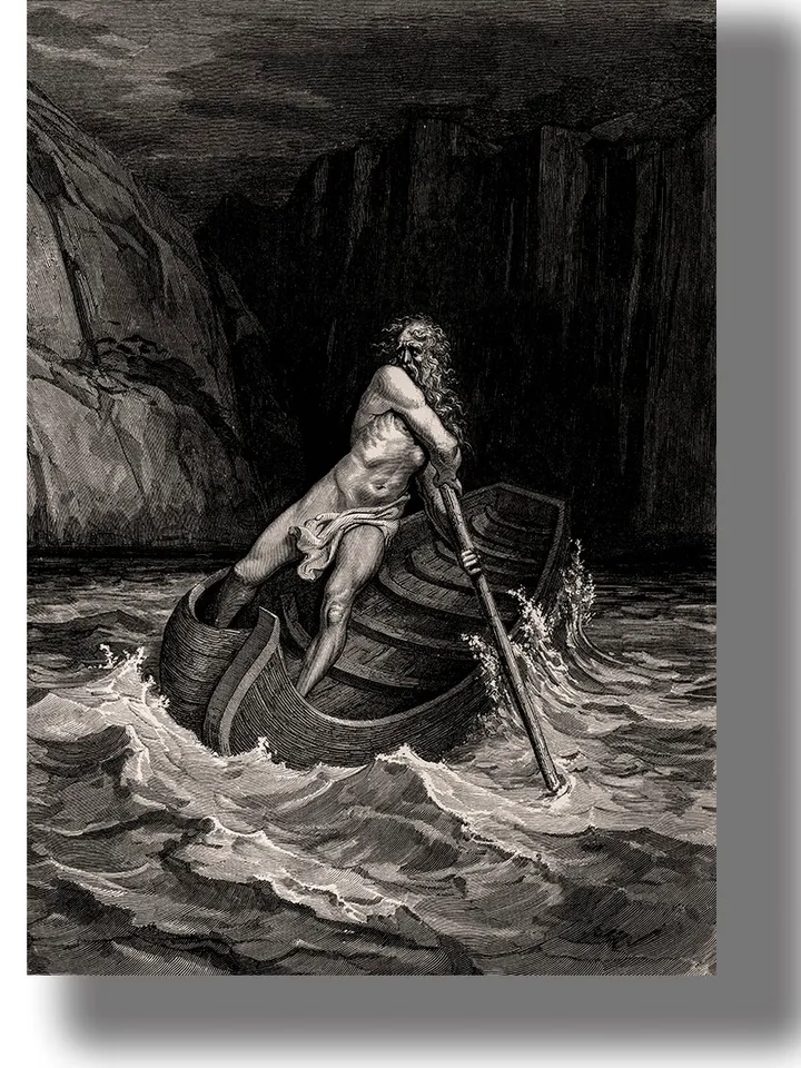 Charon and the River Acheron by Gustave Doré.