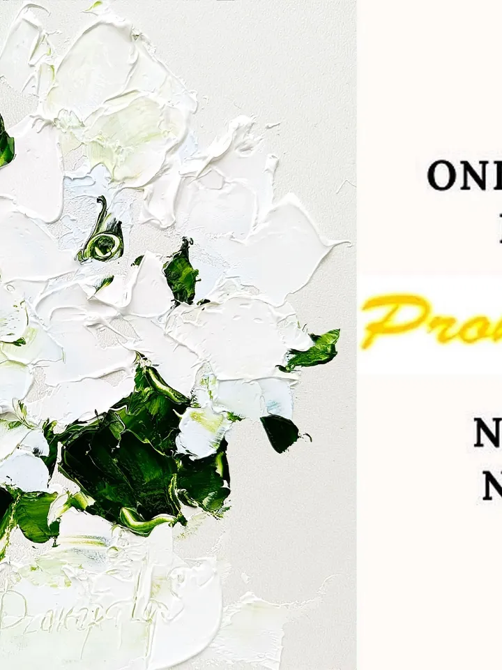 Flowers Painting Peonies Original Art Impasto Oil Painting Abstract Fine Studio Art Floral 6 by 6 by ArtProkopaloSv