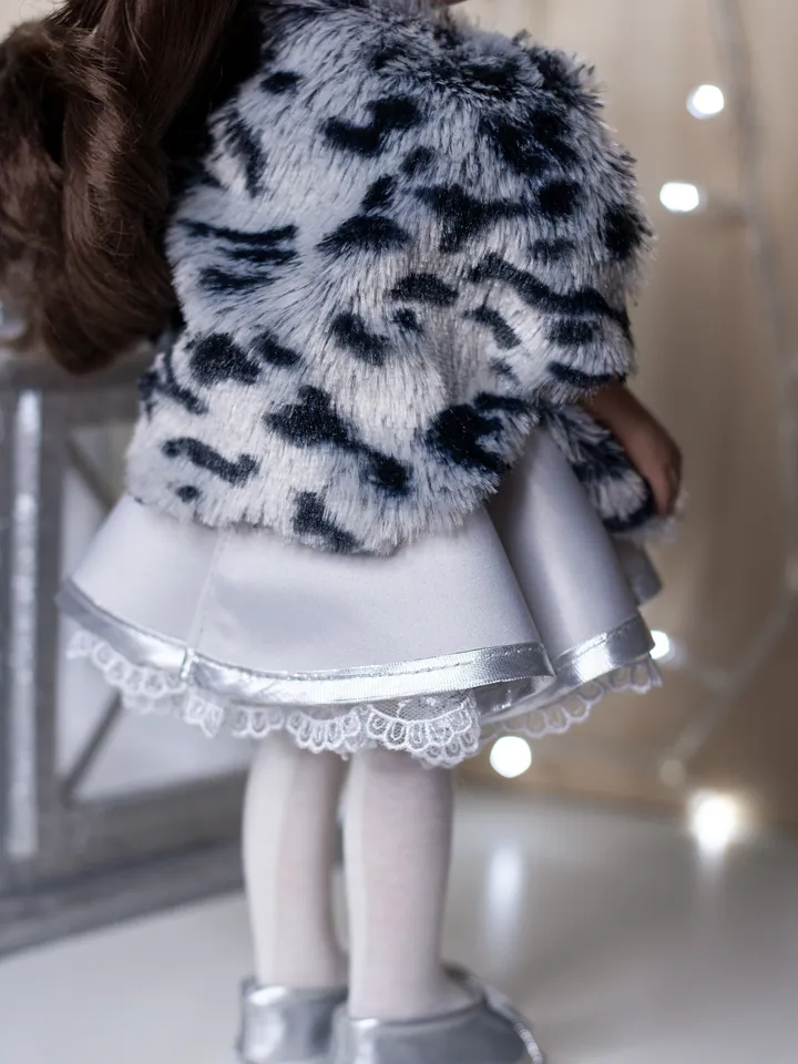 Paola Reina clothes, Doll coat, dress, shoes, underwear, Outfit for 13 inch dolls, Handmade doll clothes, Expensive doll