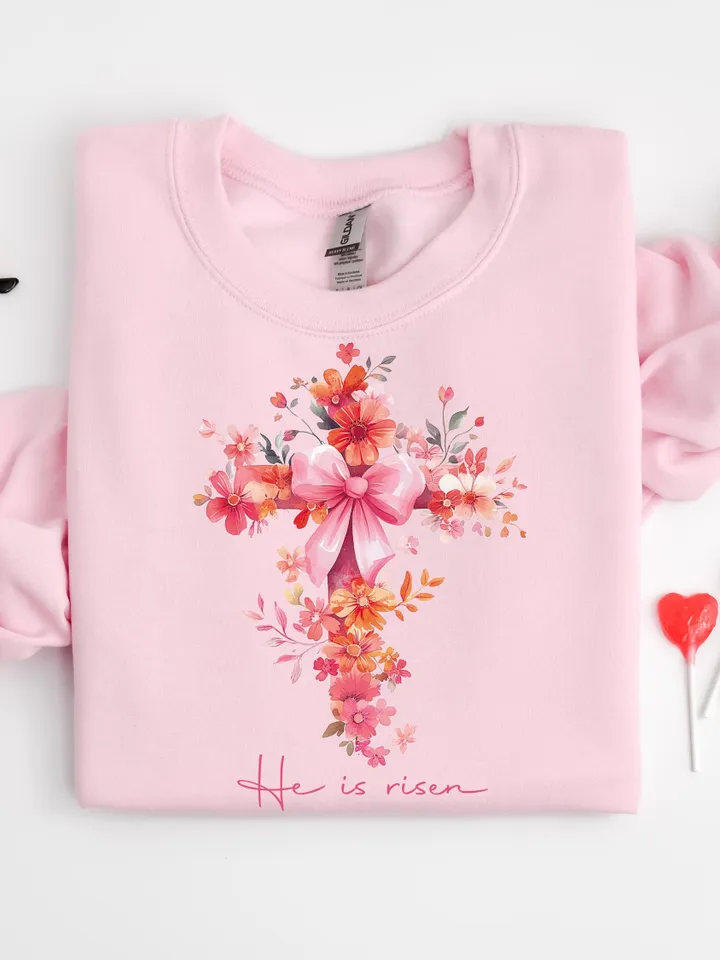 He is risen png, Easter Floral Png, Christian Easter Png, Easter eggs png, Happy Easter Png, Preppy Easter png, Easter Png, Bible verse png