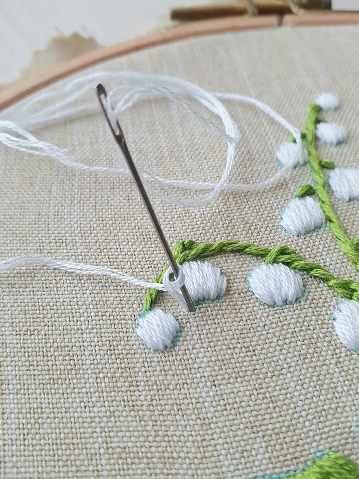 Lily of the valley pattern PDF hand embroidery DIY, Floral design