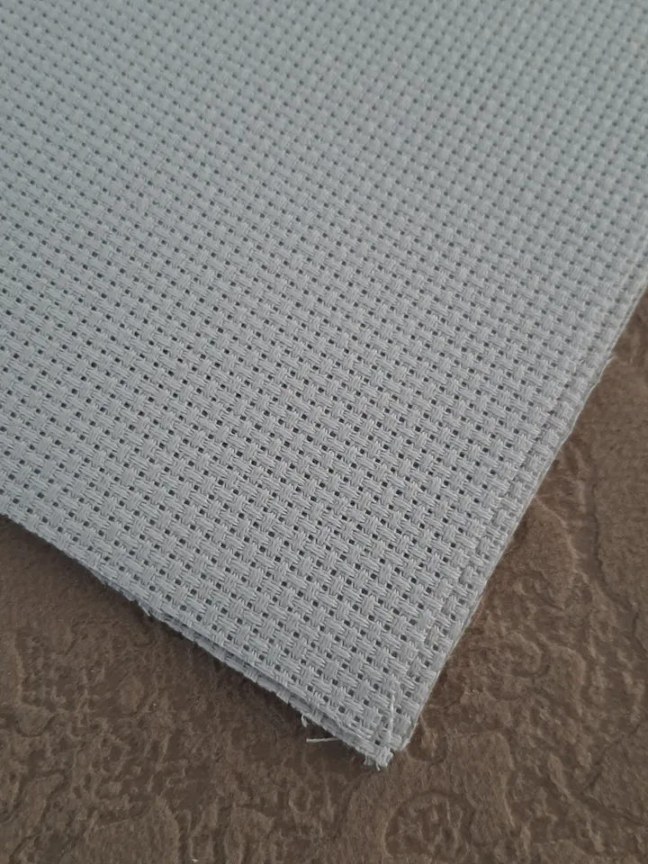 14 count AIDA canvas for cross stitsh, light grey fabric for embroidery, fabric needlework